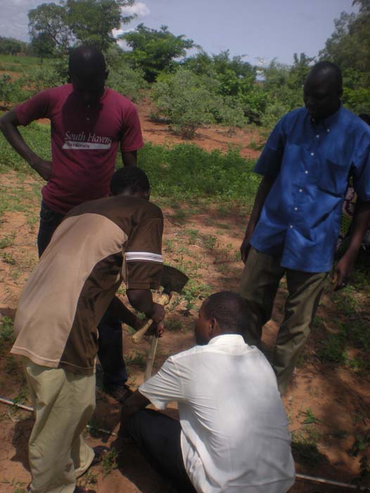 35 Piquetage de la parcelle